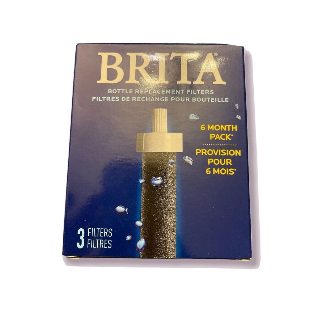 Brita Water Bottle Replacement Filters 3-PACK 6 Month Supply SEALED New